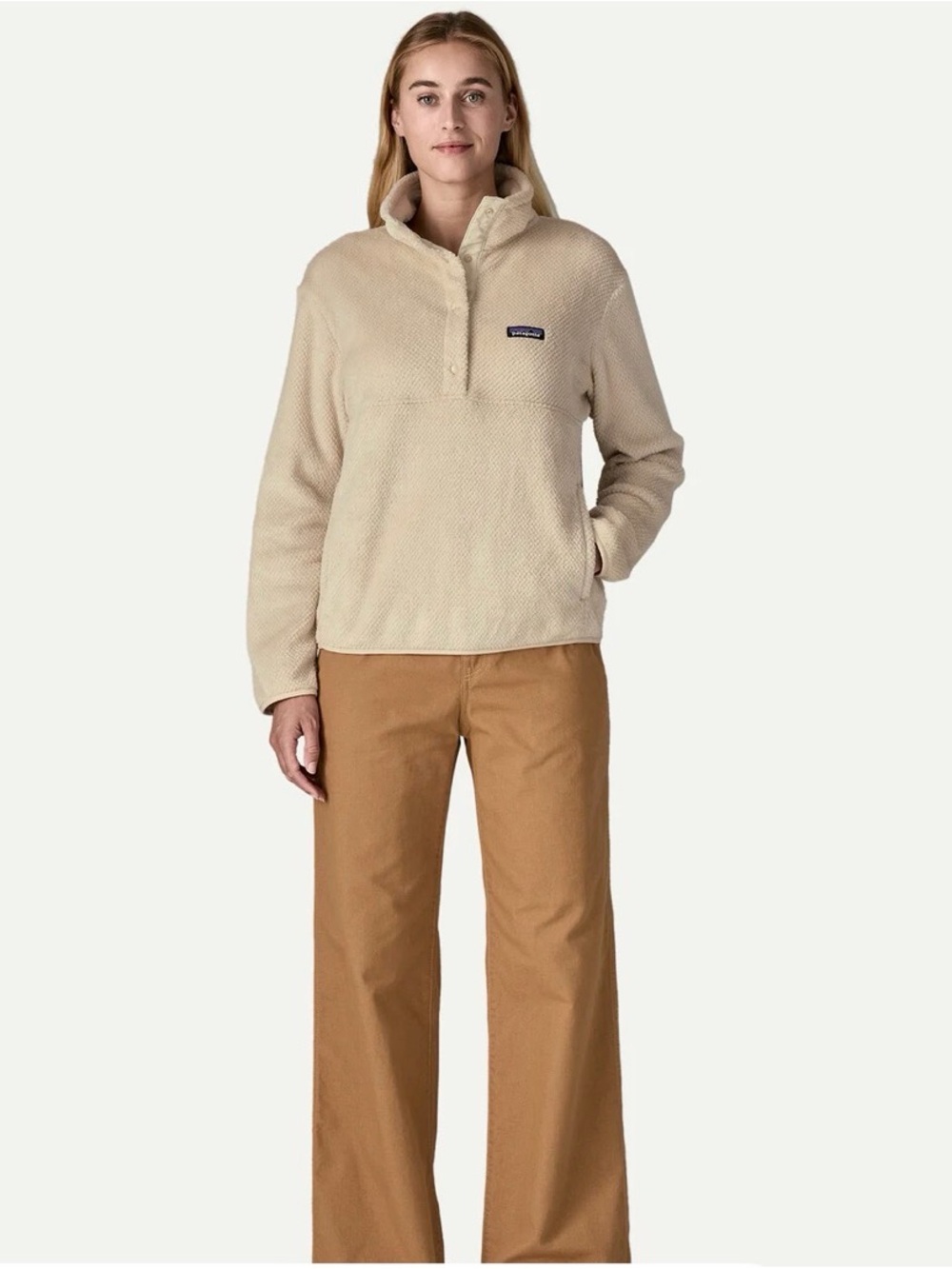 Patagonia Retool Half Snap Pullover-Dark Natural-Size L